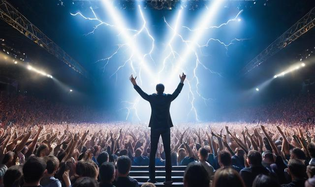 带领导上台礼仪视频:（领导上台致词话术）