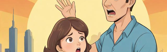 呆爸带妈初次见面漫画:（呆爸救呆妈）