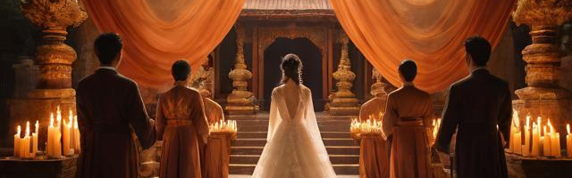 结婚风俗礼仪:（传统婚礼六个步骤）