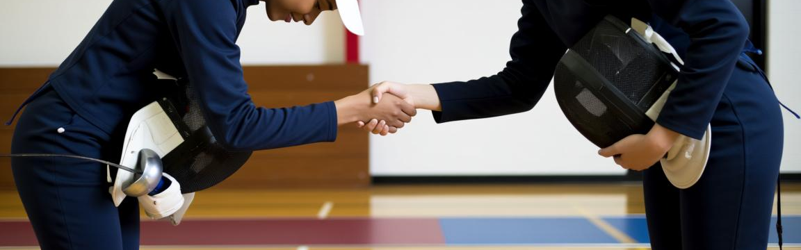 击剑礼仪:（击剑礼仪动作）