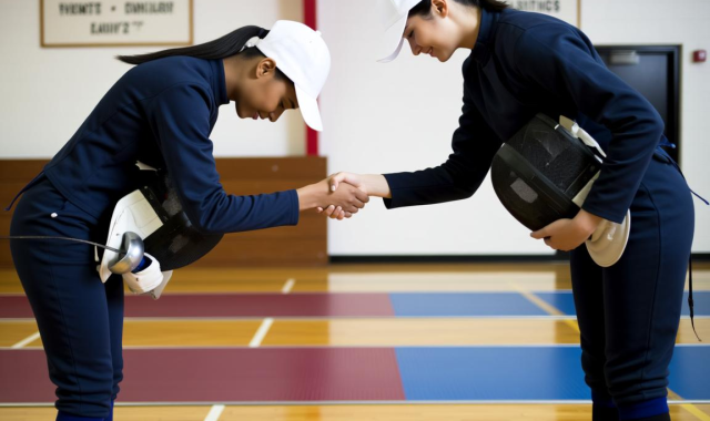 击剑礼仪:（击剑礼仪动作）