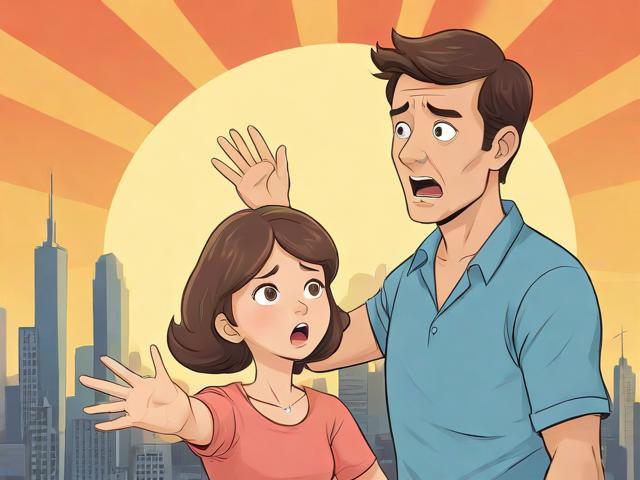 呆爸带妈初次见面漫画:（呆爸救呆妈）